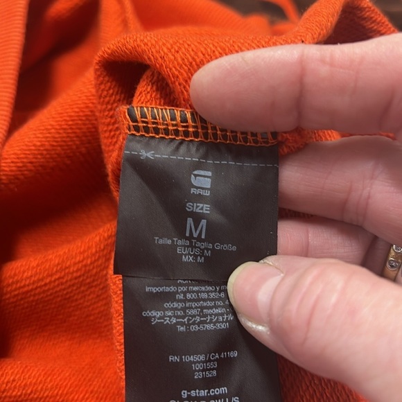 G-Star Raw Camo Sweater in Orange and Green Size M - Picture 10 of 14